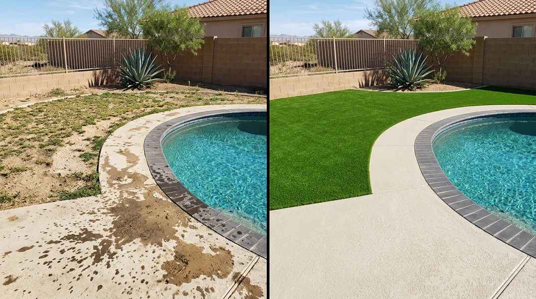 Result artificial grass installation in Las Cruces - Las Cruces Artificial Grass Installation